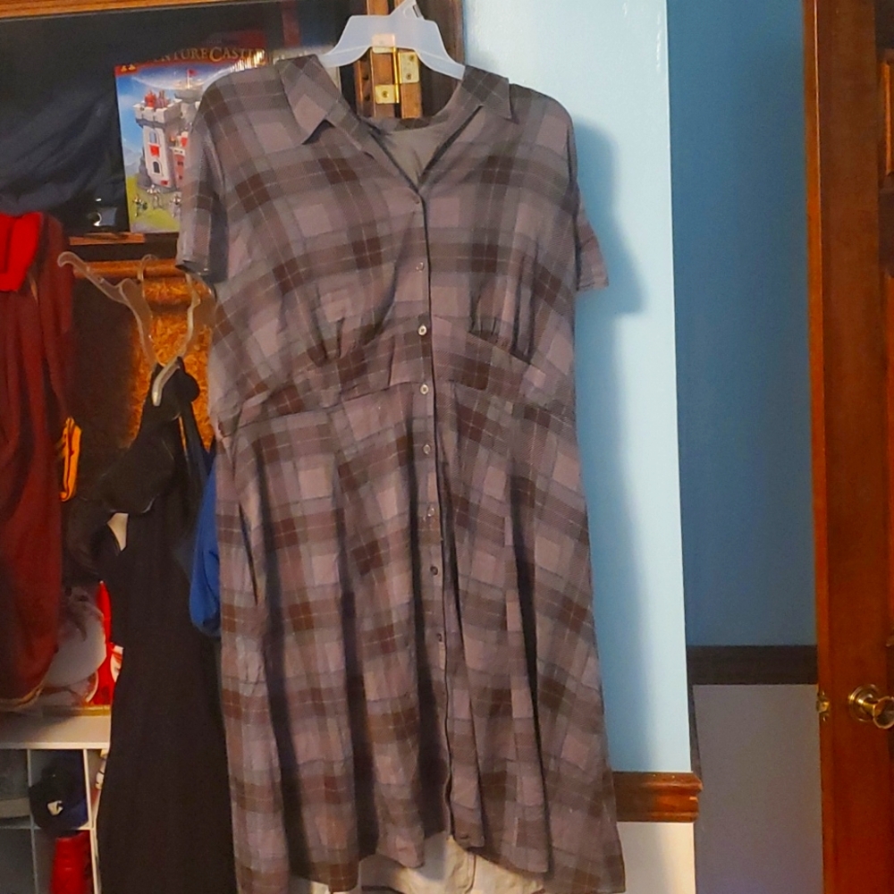 Outlander Fraser Plaid Dress
